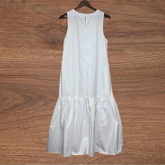 Small The Drop Women's Ilana Loose Sleeveless Wide-Hem Poplin Maxi Dress - Picture 5 of 9